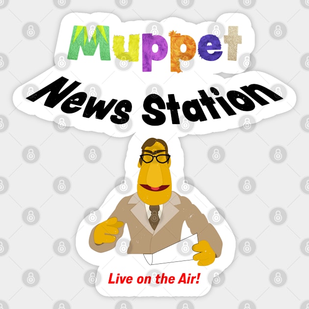 Muppet News Flash Sticker by _kellyfurman